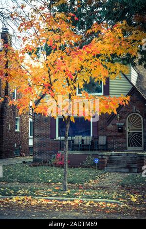 Oriente villaggio inglese di quartiere, Detroit, Michigan, Stati Uniti d'America Foto Stock