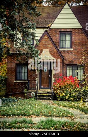 Oriente villaggio inglese di quartiere, Detroit, Michigan, Stati Uniti d'America Foto Stock
