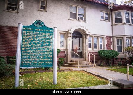 Detroit Lega urbana edificio, Detroit, Michigan, Stati Uniti d'America Foto Stock
