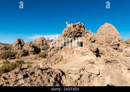 Necropoli di San Juan del Rosario, Altiplano meridionale, Salar de Uyuni, Dipartimento Potosi, Southwest Bolivia, America Latina Foto Stock