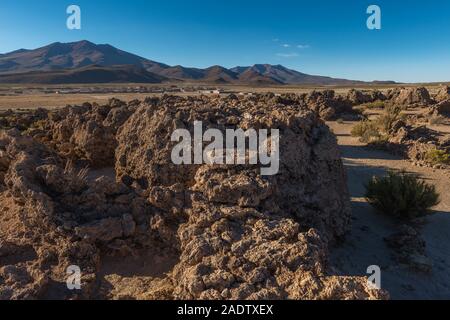 Necropoli di San Juan del Rosario, Altiplano meridionale, Salar de Uyuni, Dipartimento Potosi, Southwest Bolivia, America Latina Foto Stock