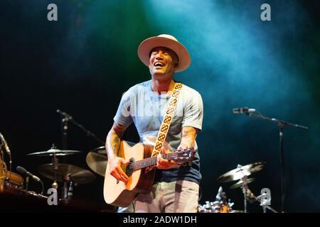 Ben Harper & gli innocenti criminali che frequentano l'Ardeche Aluna Festival il 29 giugno 2019, in Ruoms (sud-est della Francia) Foto Stock