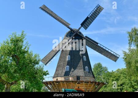 Britzer Mühle, Buckower Damm, Britz, Neukölln, Berlino, Deutschland Foto Stock