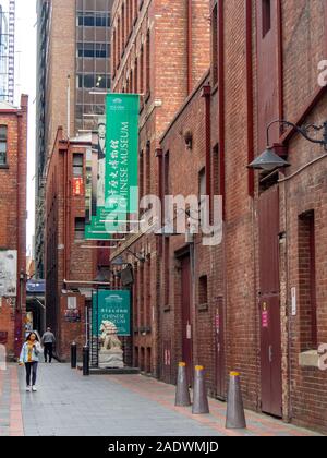 Museo di cinese storia australiana in Chinatown Cohen posto Melbourne Victoria Australia. Foto Stock