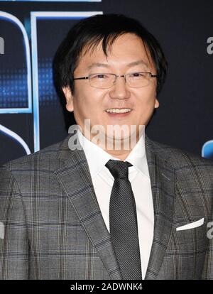 HOLLYWOOD, CA - Dicembre 04: Masi Oka assiste la premiere del XX Century Fox 'Spie in Disguise" a El Capitan theater sul dicembre 04, 2019 a Los Angeles, California. Foto Stock