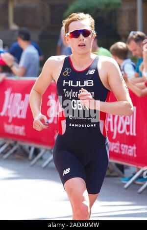 La Georgia Taylor-Brown (Gran Bretagna), ITU WTS donna Leeds Triathlon 2018 Foto Stock