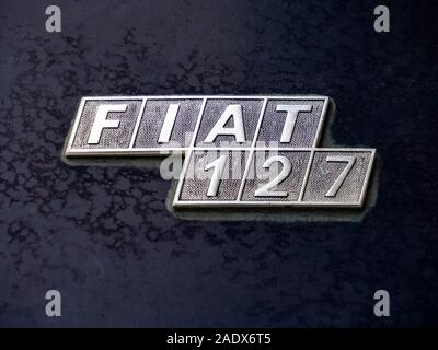 Fiat 127 badge auto Foto Stock