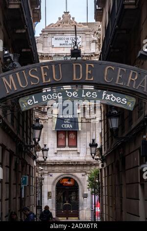Museo de Cera Wax Museum a Barcellona, Spagna, Europa Foto Stock