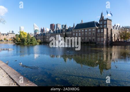 Il Binnenhof, la posizione del governo olandese a L'Aia Foto Stock