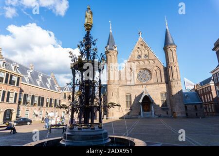 Il Binnenhof, la posizione del governo olandese a L'Aia Foto Stock