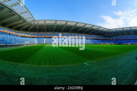 Haifa, Israele - 28 Novembre 2019: Vista di Haifa International Stadium, o Sammy Ofer Stadium, a Haifa, Israele Foto Stock