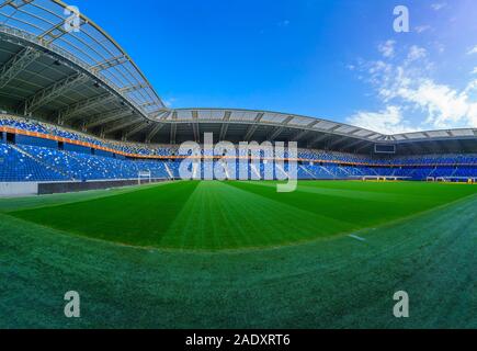 Haifa, Israele - 28 Novembre 2019: Vista di Haifa International Stadium, o Sammy Ofer Stadium, a Haifa, Israele Foto Stock