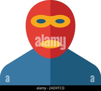 Icona di criminali. Semplice elemento dalla sicurezza raccolta di icone. Creative icona penale ui, ux, applicazioni software e infographics Illustrazione Vettoriale