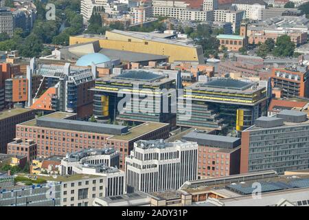 Potsdamer Platz Arkaden, Potsdamer Platz e il Tiergarten, nel quartiere Mitte di Berlino, Deutschland Foto Stock