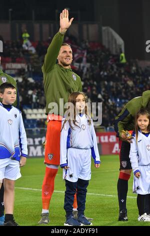Cagliari, Italia. 05 Dic, 2019. robin olsen di cagliari calcio durante Cagliari vs Sampdoria, Italiano TIM Cup Championship in Cagliari, Italia, Dicembre 05 2019 Credit: Indipendente Agenzia fotografica/Alamy Live News Foto Stock