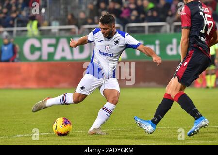 Cagliari, Italia. 5 Dic, 2019. Gianluca caprari di sampdoriaduring Cagliari vs Sampdoria, Italiano TIM Cup Championship in Cagliari, Italia, 05 Dicembre 2019 - LPS/Luigi Canu Credito: Luigi Canu/LP/ZUMA filo/Alamy Live News Foto Stock