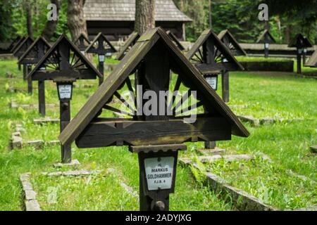 Cimitero di guerra austriaco No. 60 Al Małastowska Pass, da Dusan Jurkovic, Polonia Foto Stock