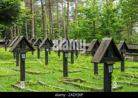 Cimitero di guerra austriaco No. 60 Al Małastowska Pass, da Dusan Jurkovic, Polonia Foto Stock