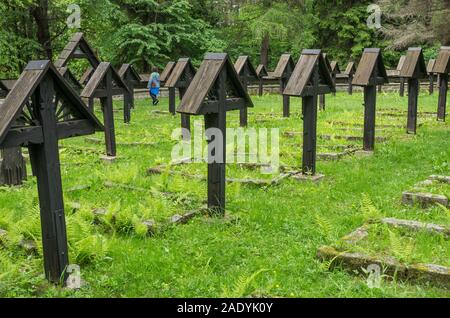 Cimitero di guerra austriaco No. 60 Al Małastowska Pass, da Dusan Jurkovic, Polonia Foto Stock