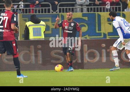 Cagliari, Italia. 5 Dic, 2019. daniele ragatzu di cagliari calcioduring Cagliari vs Sampdoria, Italiano TIM Cup Championship in Cagliari, Italia, 05 Dicembre 2019 - LPS/Luigi Canu Credito: Luigi Canu/LP/ZUMA filo/Alamy Live News Foto Stock