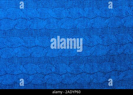Colore blu 2020 iscrizione. Maglia texture blu. Concetto di colori. Foto Stock
