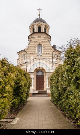 Nostra Signora del segno che la Chiesa è una chiesa ortodossa orientale nel distretto Žvėrynas di Vilnius, costruito nel 1903 Foto Stock