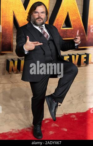 Jack Black assiste JUMANJI: il livello successivo, UK Premiere a BFI Waterloo. Londra, Regno Unito. 05/12/2019 | Utilizzo di tutto il mondo Foto Stock