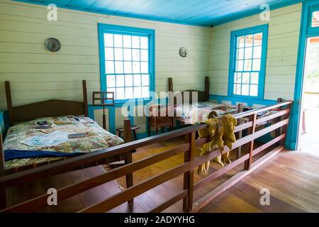 Montare Locus Inn sulla Natchez Trace Parkway MS Mississippi noto anche come "Vecchio Natchez Trace', è uno storico sentiero forestale all'interno di Stati Uniti Foto Stock