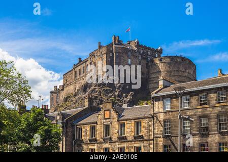 Il Castello di Edimburgo in Scozia, Regno Unito Foto Stock