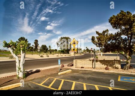La città del sole comunità di pensione Arizona USA Foto Stock