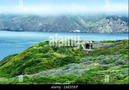 Le fortificazioni a Bakers Spiaggia San Francisco Foto Stock