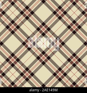 Modello di tartan. Plaid scozzese. Gabbia scozzese. Scozzese sfondo a scacchi. Musica Tradizionale Scozzese ornamento. Tessuto senza cuciture texture. Vector illustrat Illustrazione Vettoriale