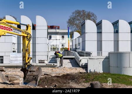 Renovierung, Bauhaus-Archiv, Museum für Gestaltung, Klingelhöferstraße, il Tiergarten, nel quartiere Mitte di Berlino, Deutschland Foto Stock