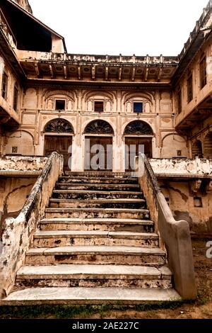 Il castello di Mandawa, Jhunjhunu, Shekhawati, Rajasthan, India, Asia Foto Stock