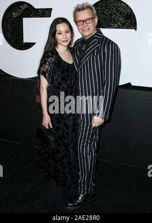 WEST HOLLYWOOD, Los Angeles, California, Stati Uniti d'America - 05 dicembre: Cina Chow e Billy Idol arrivano al 2019 GQ uomini dell'anno partito svoltasi presso la West Hollywood Hotel edizione su dicembre 5, 2019 in West Hollywood, Los Angeles, California, Stati Uniti. (Foto di Xavier COLLIN/Image Press Agency) Foto Stock