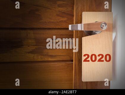 Felice anno nuovo concetto di sfondo, 2020 è venuta Foto Stock