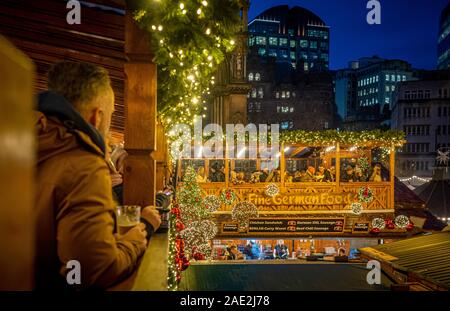 Manchester Mercatino di Natale 2019 Foto Stock