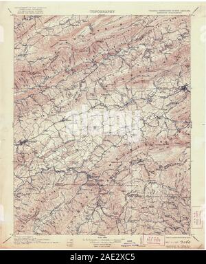 USGS TOPO Map Tennessee VA Abingdon 188831 1911 125000 Il restauro Foto Stock