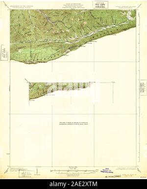 USGS TOPO Map Tennessee VA Hagan 188147 1932 62500 Restauro Foto Stock