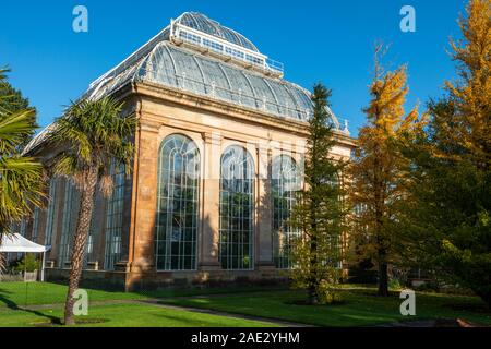 La Casa delle Palme e serra in Royal Botanic Garden, Edimburgo, Scozia, Regno Unito Foto Stock