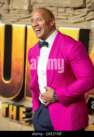 Londra, Inghilterra - 05 dicembre: Dwayne Johnson assiste il Regno Unito Premiere di 'Jumanji: il livello successivo all' Odeon IMAX Waterloo il 5 dicembre 2019 in Lond Foto Stock