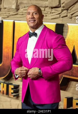 Londra, Inghilterra - 05 dicembre: Dwayne Johnson assiste il Regno Unito Premiere di 'Jumanji: il livello successivo all' Odeon IMAX Waterloo il 5 dicembre 2019 in Lond Foto Stock