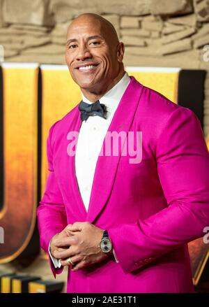 Londra, Inghilterra - 05 dicembre: Dwayne Johnson assiste il Regno Unito Premiere di 'Jumanji: il livello successivo all' Odeon IMAX Waterloo il 5 dicembre 2019 in Lond Foto Stock