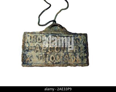 Vintage impianto di zinco di etichette Foto Stock