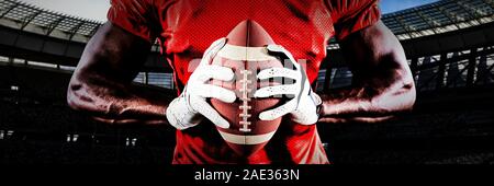 Immagine composita del giocatore di football americano Foto Stock