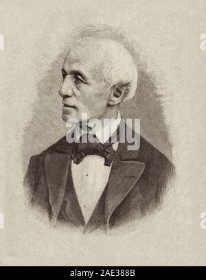 Eduard Gottlob Zeller (1814 - 1908) era un filosofo e teologo protestante di Tübingen Scuola di teologia. Egli era ben noto per la sua Foto Stock