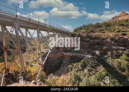 Ponte Midgley, Sedona, in Arizona, Stati Uniti d'America Foto Stock