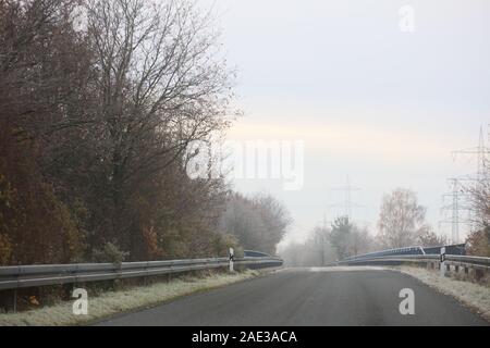 Rhade, Dorsten, lunedì 2 dicembre 2019: veduta della città sullo sfondo di alta qualità Foto Stock