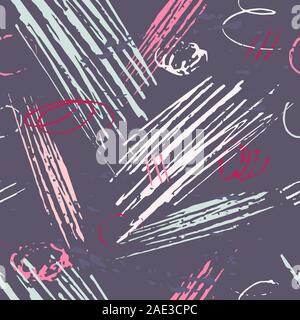 Abstract disegnati a mano con uno sfondo con corse di marcatore e scarabocchi. Illustrazione Vettoriale