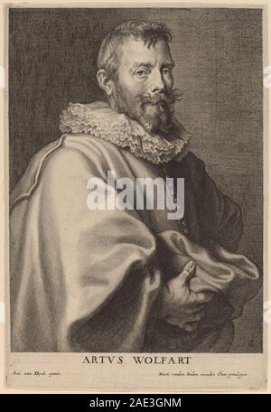 Artus Wolfart; probabilmente 1626/1641 Cornelis Galle I dopo il Sir Anthony van Dyck, Artus Wolfart, probabilmente 1626-1641 Foto Stock